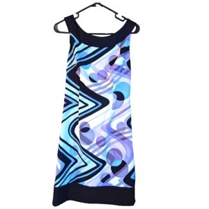 Dress Barn Abstract Patterned Sleeveless Dress